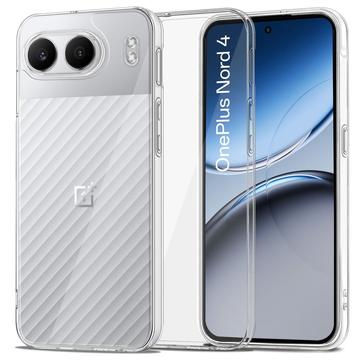 OnePlus Nord 4 Tech-Protect Flexair Hybrid-deksel - Gjennomsiktig