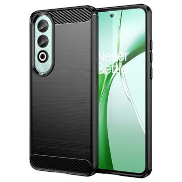 OnePlus Nord CE4 Børstet TPU Deksel - Karbonfiber