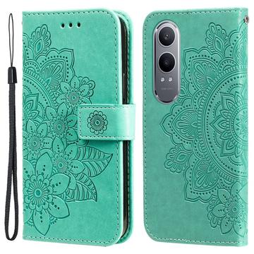 OnePlus Nord CE4 Lite/Oppo K12x Mandala Series Lommebok-deksel - Grønn