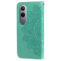 OnePlus Nord CE4 Lite/Oppo K12x Mandala Series Lommebok-deksel - Grønn