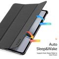 OnePlus Pad 2/Pad Pro Dux Ducis Domo Tri-Fold Smart Folio-etui - Svart