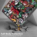 OnePlus Pad Go/Oppo Pad Air2 Tri-Fold Series Smart Folio-etui - Graffiti