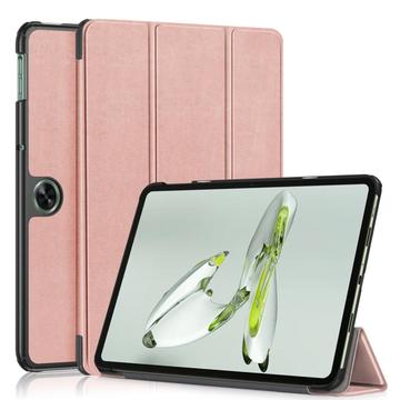 OnePlus Pad Go/Oppo Pad Air2 Tri-Fold Series Smart Folio-etui - Roségull