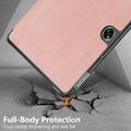 OnePlus Pad Go/Oppo Pad Air2 Tri-Fold Series Smart Folio-etui - Roségull