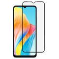 Oppo A18 Full Cover Beskyttelsesglass - Svart Kant