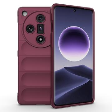 Oppo Find X7 Rugged Series TPU-deksel - Vinrød