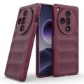 Oppo Find X7 Rugged Series TPU-deksel - Vinrød