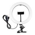 PULUZ PKT3126B LED-ringlyssett 10.2" 26cm Videokonferanselys 3 dimbare farger 10 lysstyrkenivåer for kamera, smarttelefon, YouTube, TikTok og selvportrett