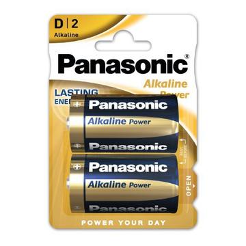 Panasonic Alkaline Power LR20/D-batterier - 2 stk.