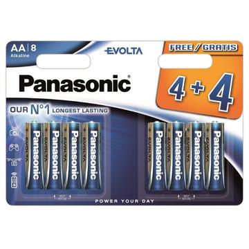 Panasonic Evolta LR6/AA Alkaline-batterier - 8 stk.