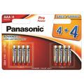 Panasonic Pro Power LR03/AAA Alkaliske batterier - 8 stk.