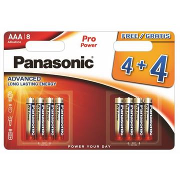 Panasonic Pro Power LR03/AAA Alkaliske batterier - 8 stk.