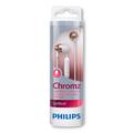 Philips Upbeat Chromz In-Ear-hodetelefoner med mikrofon - Rosegull / Hvit