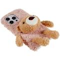 3D Plush Doll iPhone 14 Pro TPU-deksel