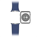 Apple Watch Series Ultra 2/Ultra/9/8/SE (2022)/7/SE/6/5/4/3/2/1 Premium Lær Klokkereim - 49mm/45mm/44mm/42mm - Blå