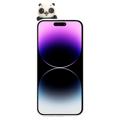 3D Figur Serie iPhone 14 Pro TPU-deksel - Panda