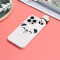 3D Figur Serie iPhone 14 Pro TPU-deksel - Panda