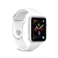 Apple Watch Series Ultra 2/Ultra/9/8/SE (2022)/7/SE/6/5/4/3/2/1 Puro Icon Silikonreim - 49mm/45mm/44mm/42mm (Åpen Emballasje - Utmerket) - Hvit