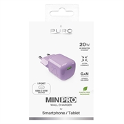 Puro MiniPro GaN USB-C vegglader - 20W - Rosa