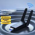 RE-1202 USB 3.0 Dual-Band WiFi-adapter med 2.4G- og 5G-nettverkskort - 1200Mbps