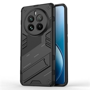 Realme 12 Pro/12 Pro+ Armor Serien Hybrid-deksel med Stativ - Svart