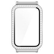 Samsung Galaxy Fit3 Rhinestone Dekorative Deksel med Skjermbeskytter - Sølv