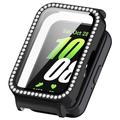 Samsung Galaxy Fit3 Rhinestone Dekorative Deksel med Skjermbeskytter - Svart