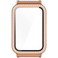 Samsung Galaxy Fit3 Rhinestone Dekorative Deksel med Skjermbeskytter - Roségull