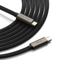 Ringke USB 3.2 Type-C-kabel PD240W - 1 m - Svart