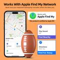 Rugby-formet smart GPS-tracker - Apple Find My Kompatibel