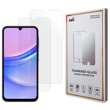 Samsung Galaxy A15 Saii 3D Premium Skjermbeskyttere Panzerglass - 2 Stk.