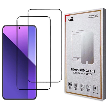 Xiaomi Redmi Note 13 Pro+ Saii 3D Premium Skjermbeskyttere Panzerglass - 2 Stk.