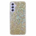 Samsung Galaxy A05s Glitter Flakes TPU-deksel - Gull