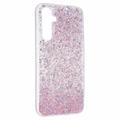 Samsung Galaxy A05s Glitter Flakes TPU-deksel - Rosa