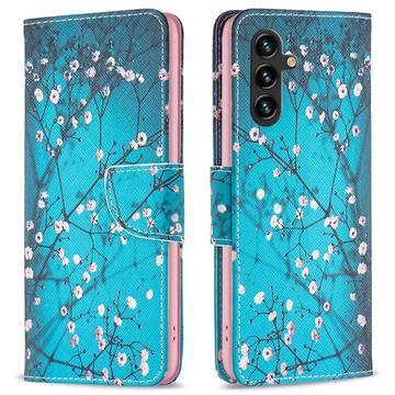 Samsung Galaxy A05s Wonder Series Lommebok-deksel - Hvit Blomster