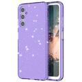 Samsung Galaxy A05s Stylish Glitter Series TPU-deksel - Gjennomsiktig Lilla