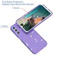 Samsung Galaxy A05s Stylish Glitter Series TPU-deksel - Gjennomsiktig Lilla