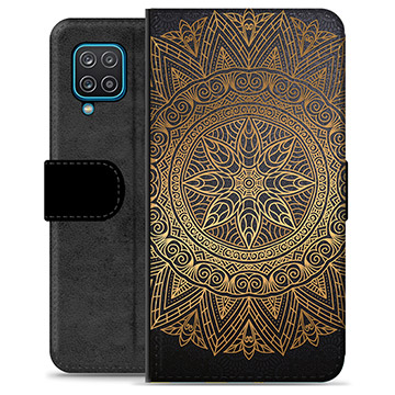 Samsung Galaxy A12 Premium Lommebok-deksel - Mandala