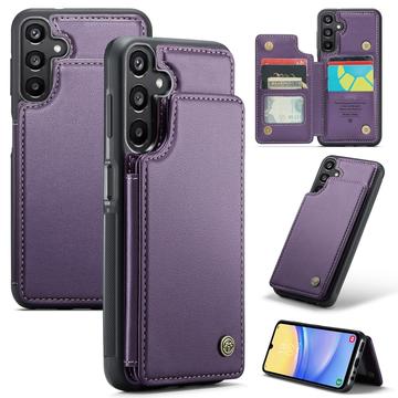 Samsung Galaxy A15 Caseme C22-etui RFID-kortlommebok - lilla