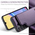 Samsung Galaxy A15 Caseme C22-etui RFID-kortlommebok - lilla