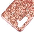 Samsung Galaxy A15 Glitter Series Hybrid-deksel - Roségull