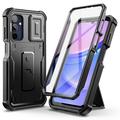 Samsung Galaxy A15 Tech-Protect Kevlar Cam+-etui - skjermbeskyttelse, kamerabeskyttelse, støtteben - svart