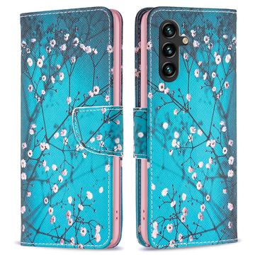 Samsung Galaxy A15 Wonder Series Lommebok-deksel - Hvit Blomster