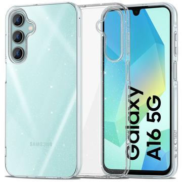 Samsung Galaxy A16 Tech-Protect FlexAir Glitter TPU-deksel - Gjennomsiktig