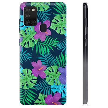 Samsung Galaxy A21s TPU-deksel - Tropiske Blomster