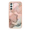 Samsung Galaxy A25 Marble Pattern Electroplated IMD TPU-deksel - Rosa