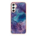 Samsung Galaxy A25 Marble Pattern Electroplated IMD TPU-deksel - Lilla