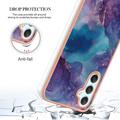 Samsung Galaxy A25 Marble Pattern Electroplated IMD TPU-deksel - Lilla