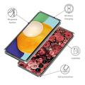 Samsung Galaxy A25 Stilig Ultra-Slim TPU-deksel - Røde Blomster