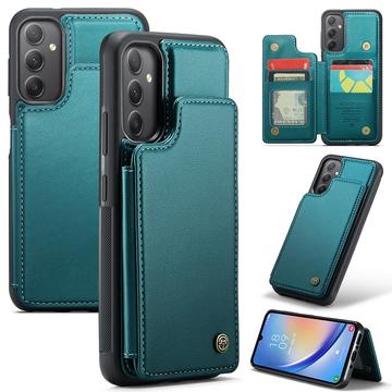 Samsung Galaxy A34 5G Caseme C22-etui RFID-kortlommebok - Grønn